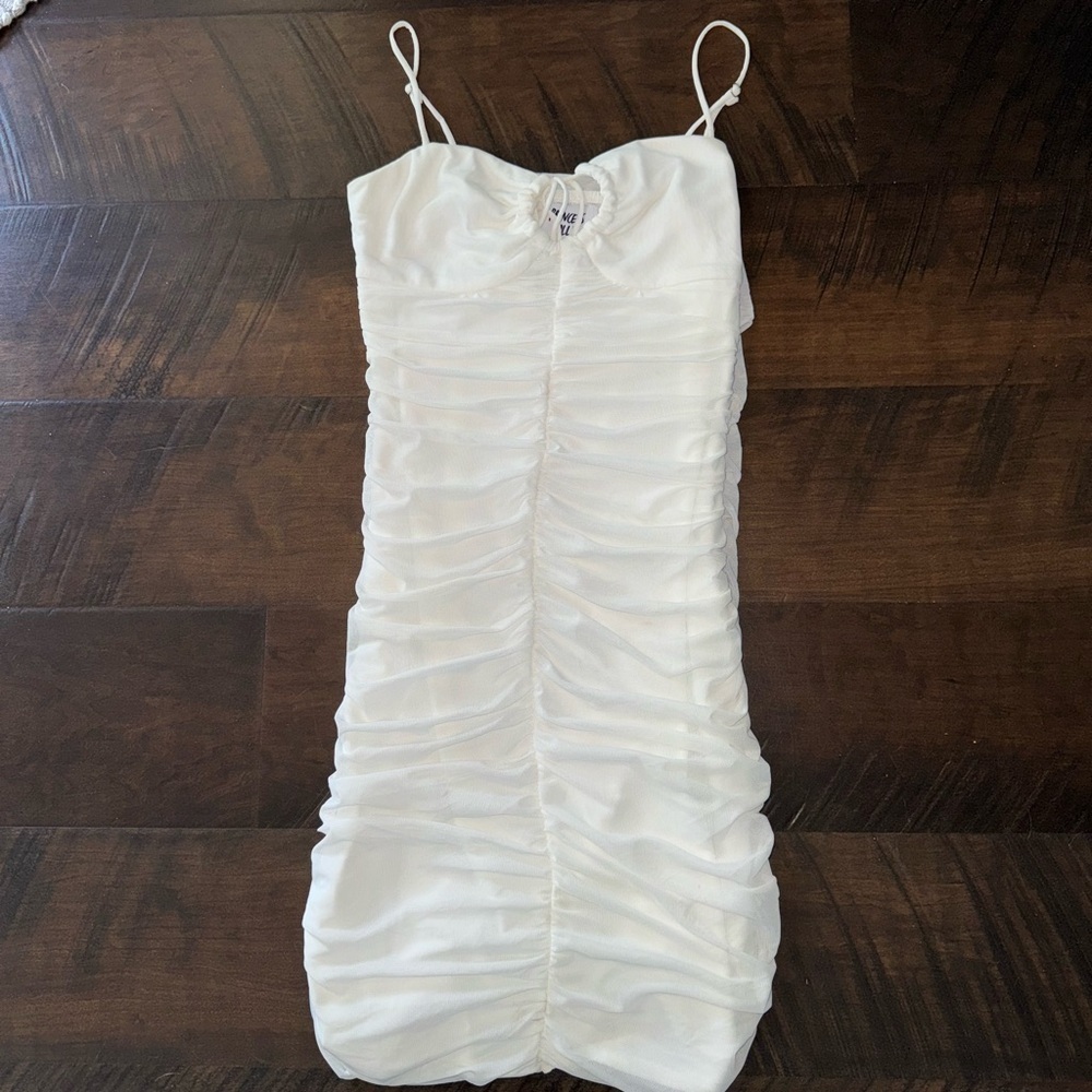 White Princess Polly Mini Dress